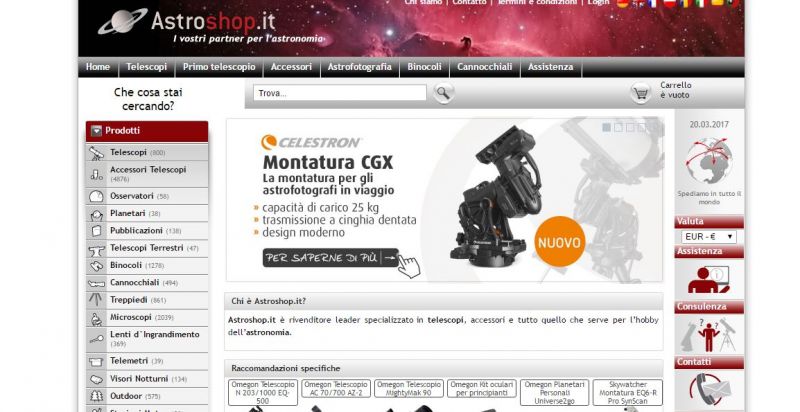 Recensione Astroshop.it
